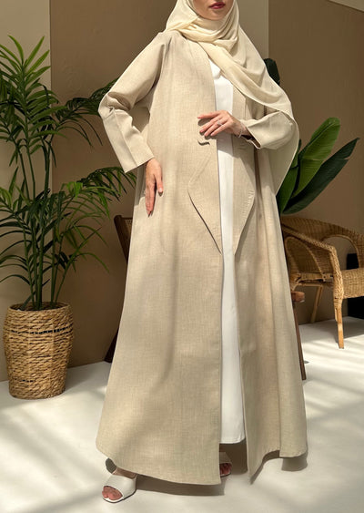 MJ07 Abaya In Sand