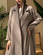 MJ04 Abaya In Brownish Grey