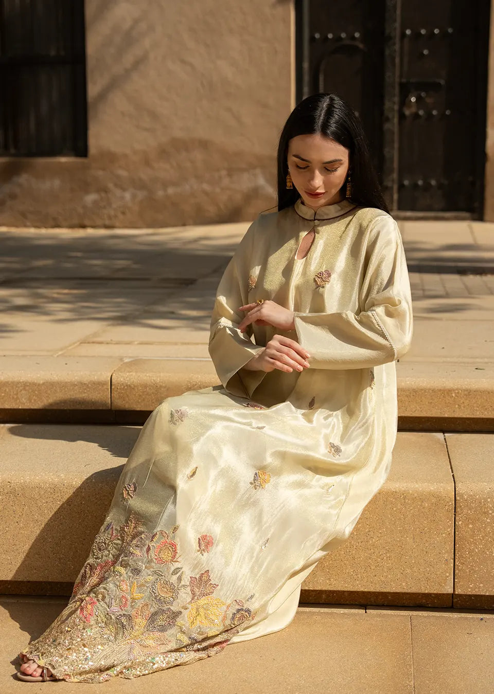 Beaded In Cream