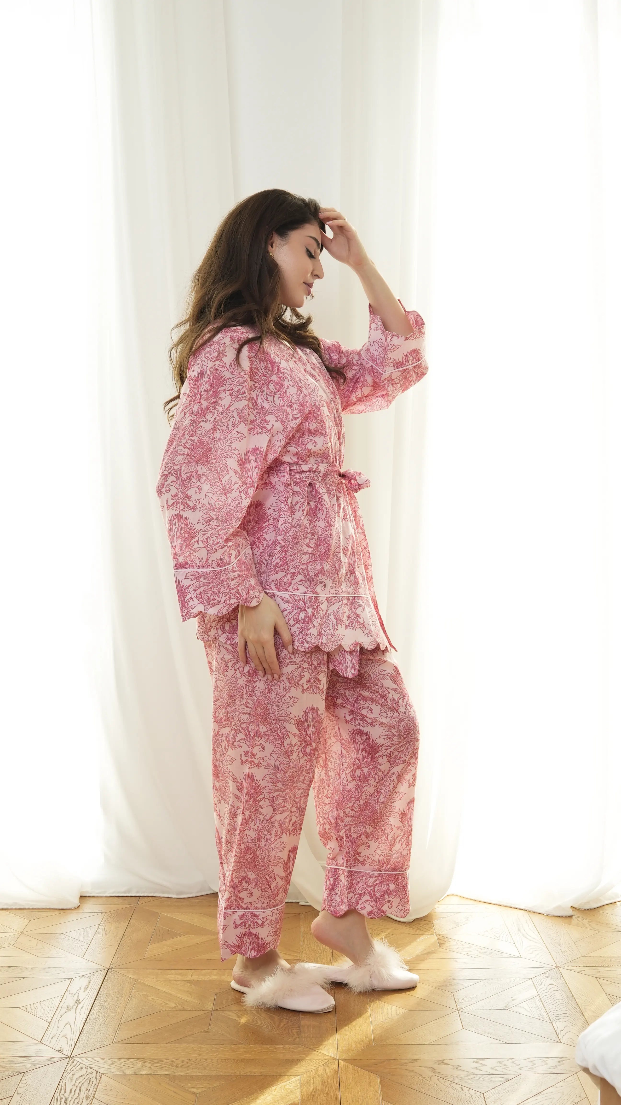 Luxe Robe 3Pc Set - Blush Pink