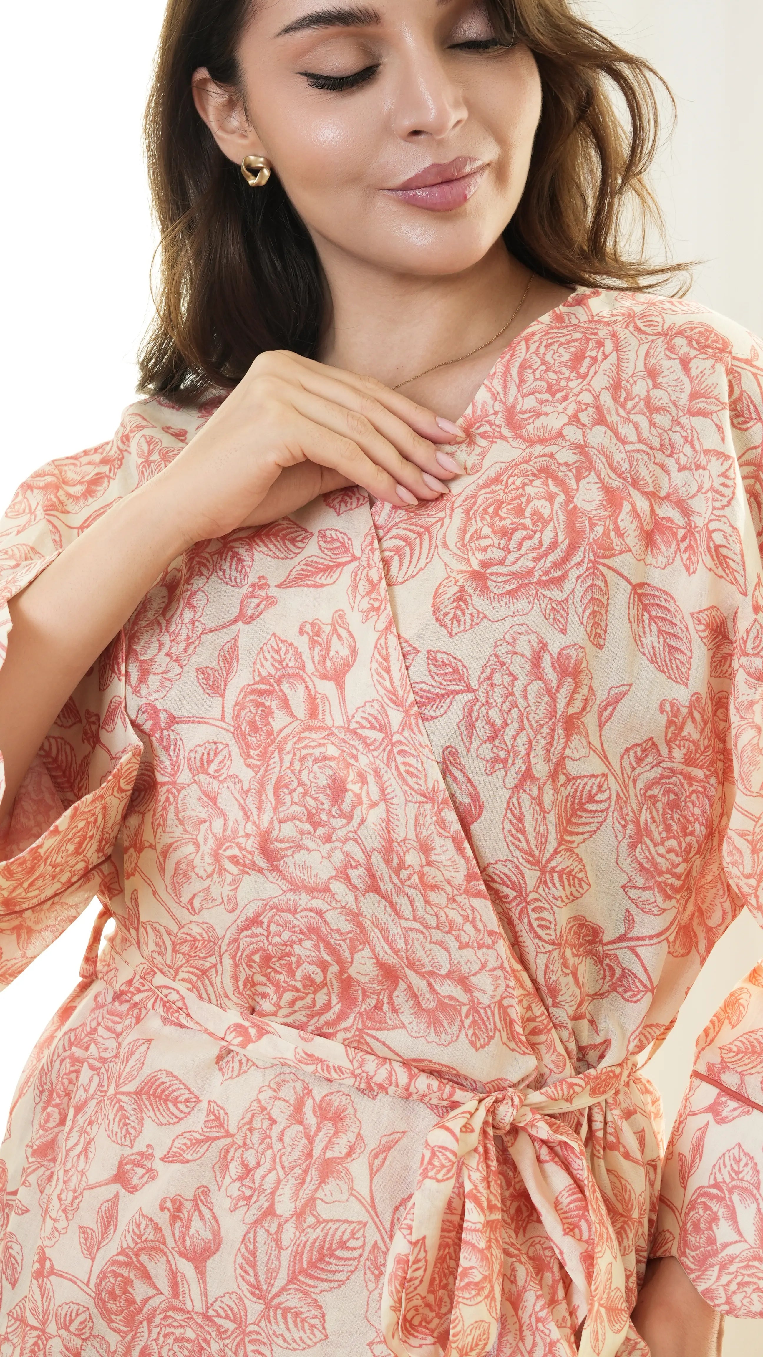 Luxe Robe 3Pc Set - Rose Beige