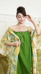 The Robe Set - Yellow Green 2Pc