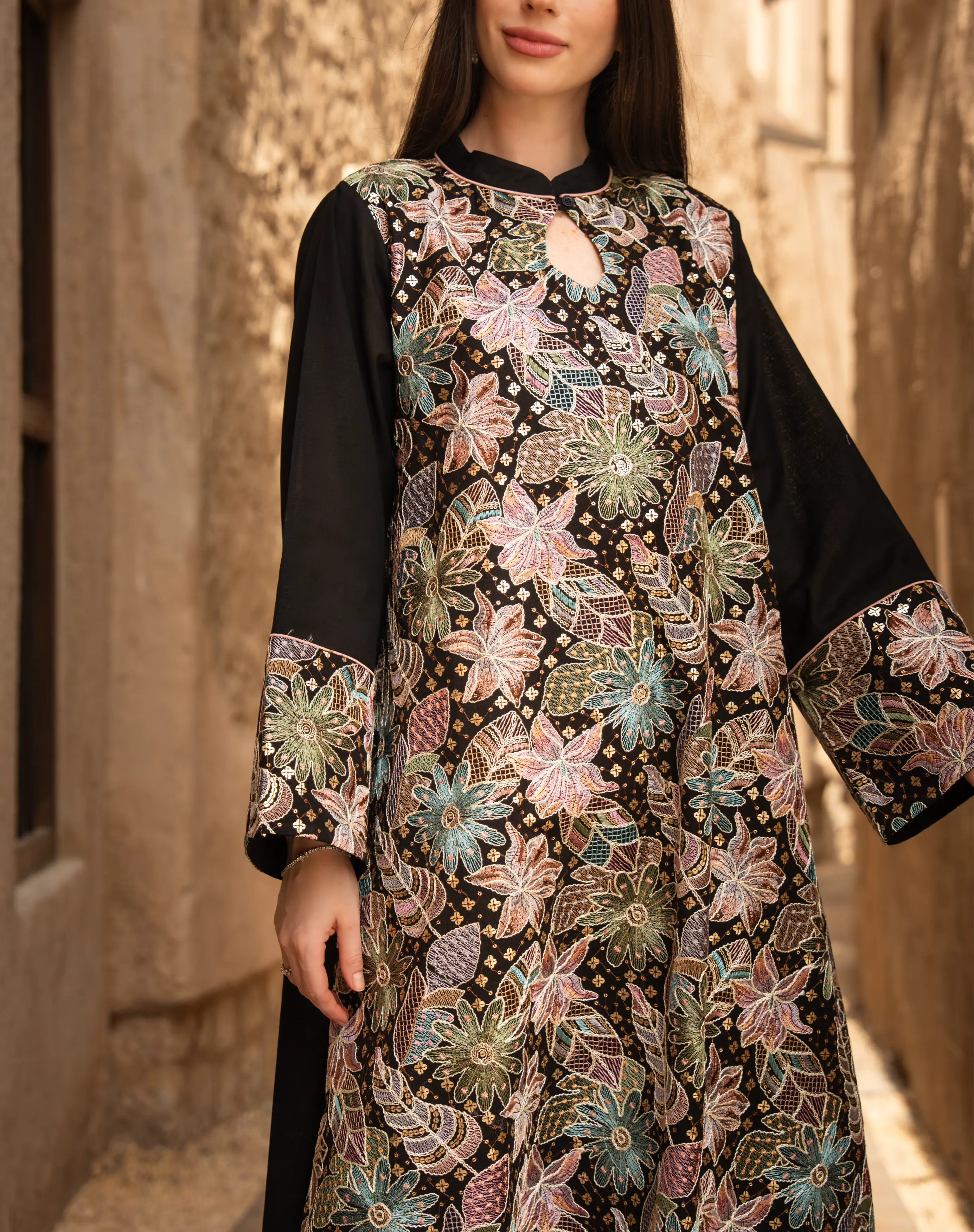 Embroidered Bloom Dress