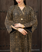 Embroider Black & Gold Dress