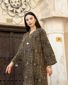 Embroider Black & Gold Dress