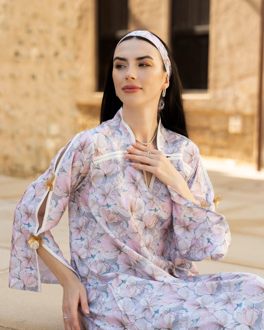 Embroidered Open Sleeve Model No 56