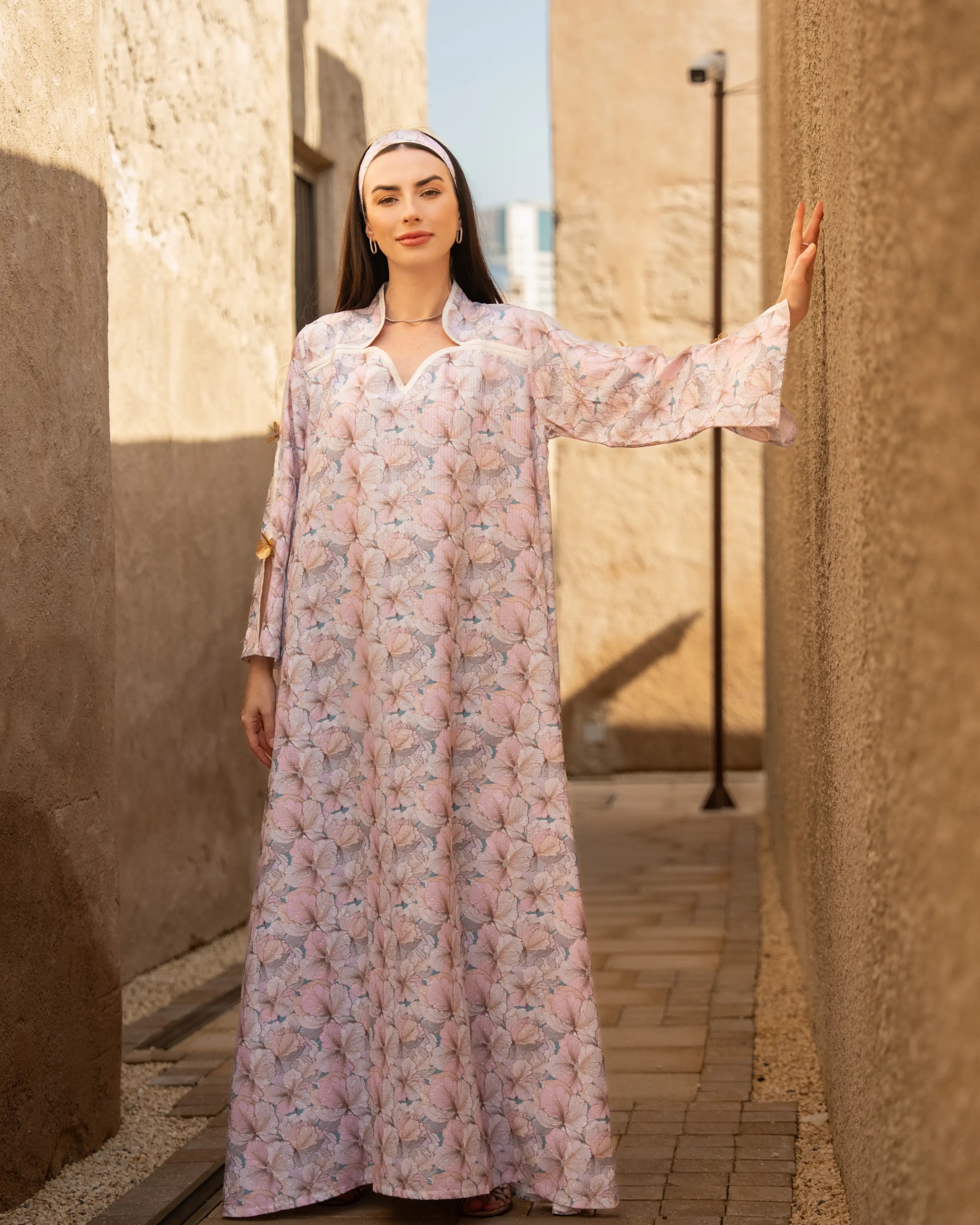 Embroidered Open Sleeve Model No 56