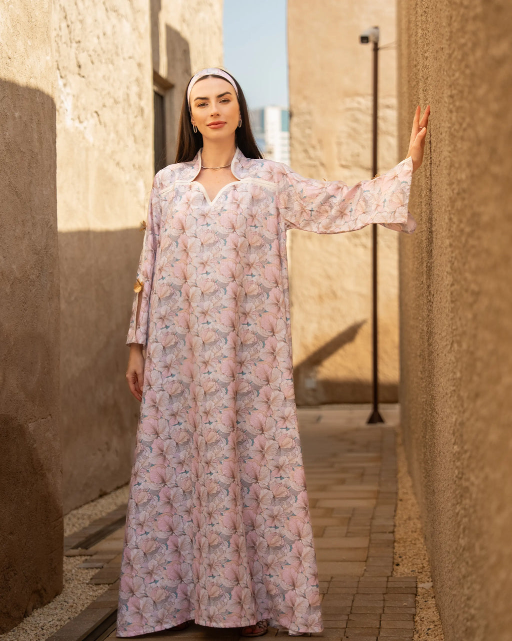 Embroidered Open Sleeve Model No 56