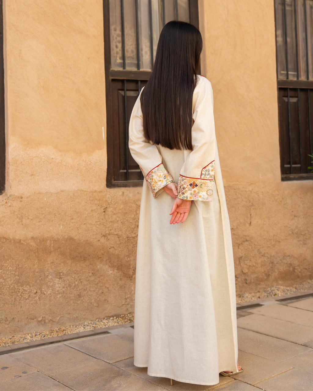 Embroidered Golden Heritage Dress