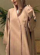 MJ06 Abaya In Light Brown
