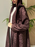MJ02 Abaya In Maroon