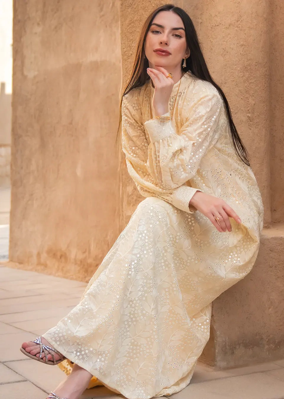 Heavy Embroidered Georgette