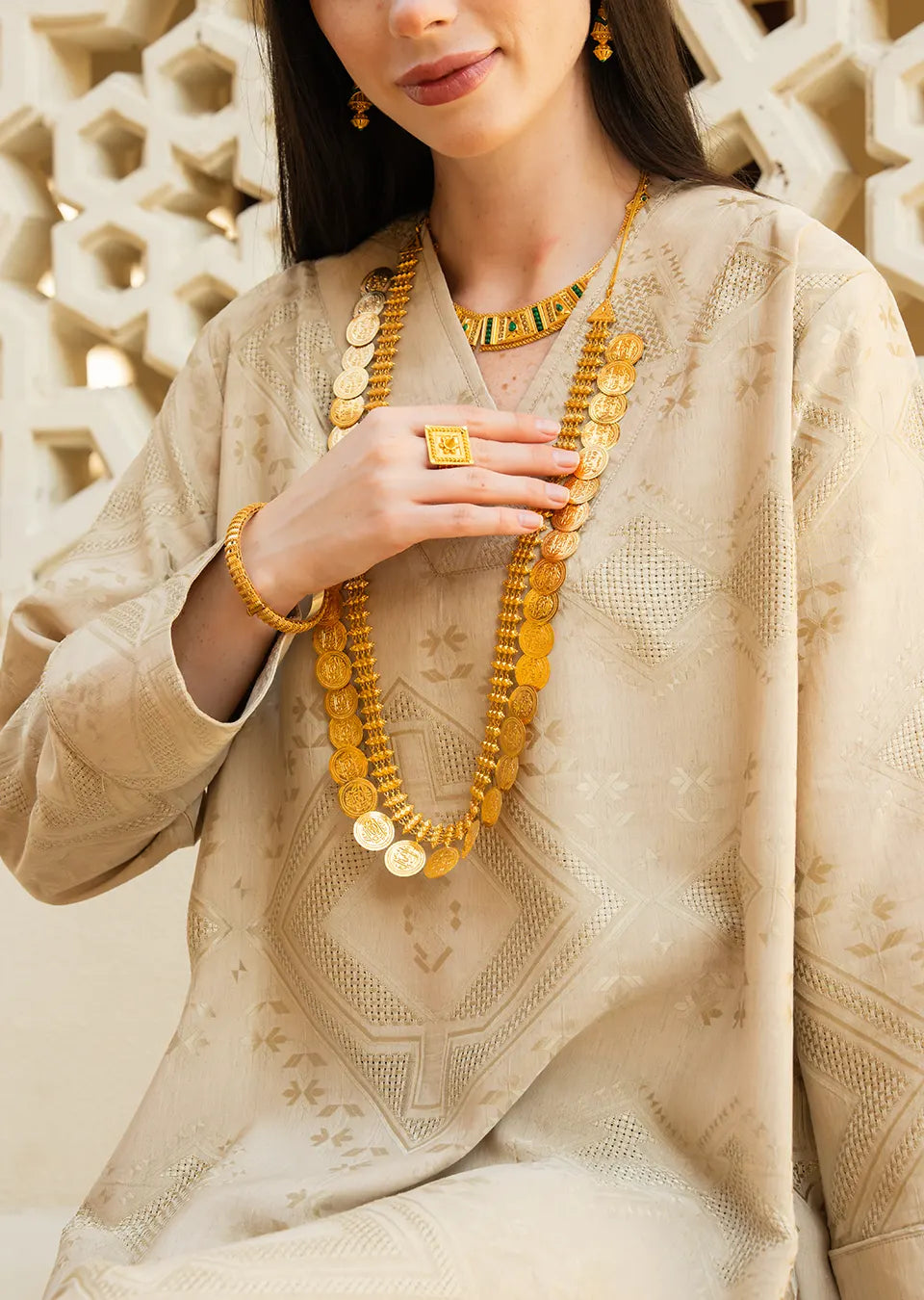 Olive Luxe Embroidered