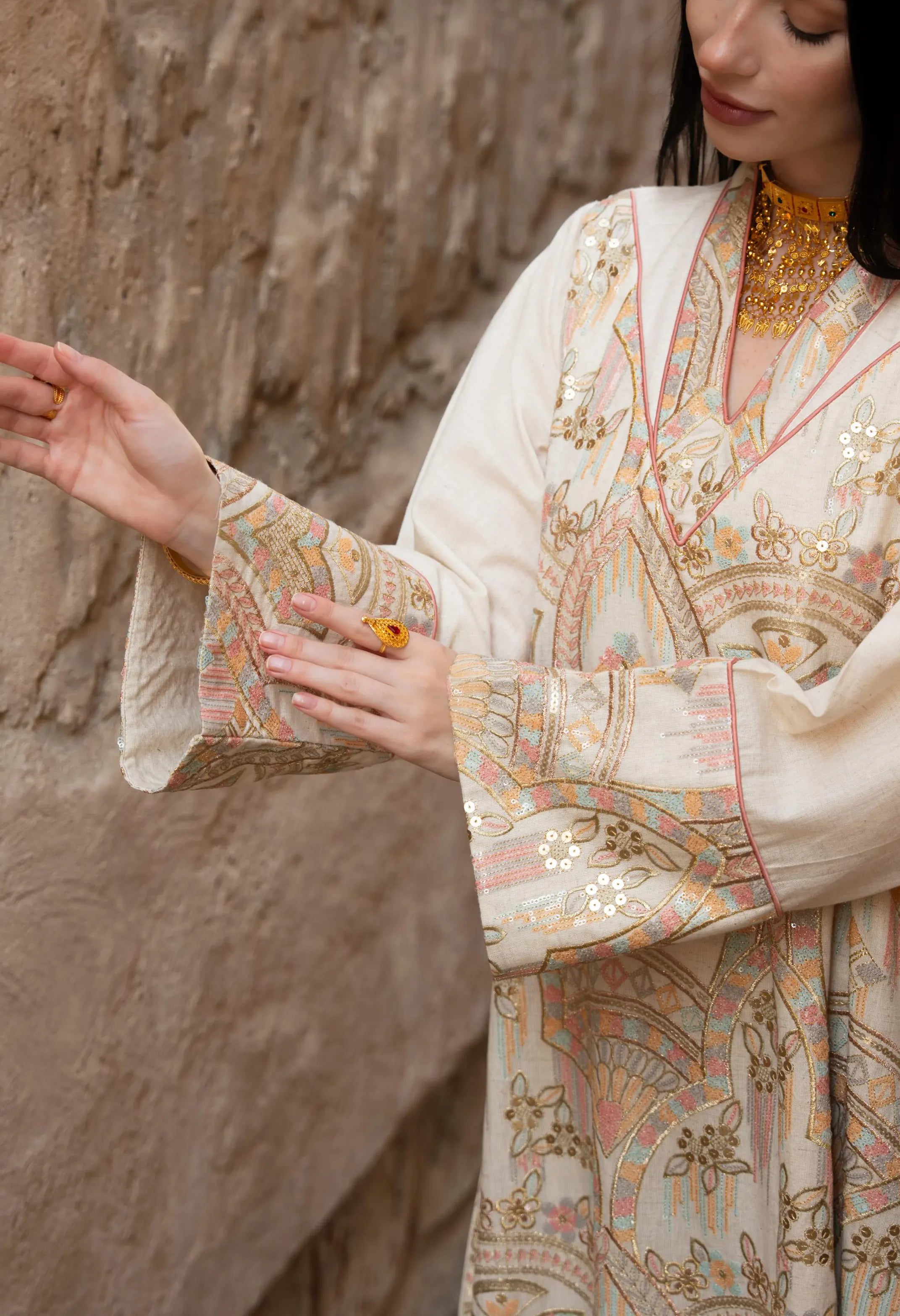 Whisper of Gold Dress