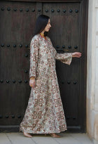 Embroider Red & Cream Dress