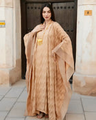 Premium Desert Glow Embroidered Dress