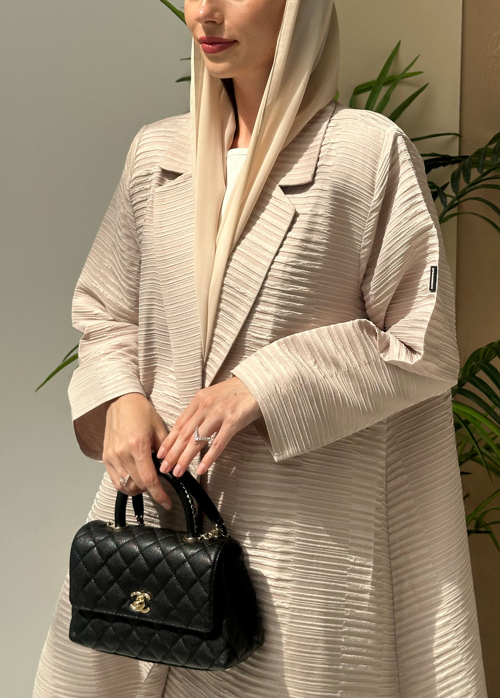 MJ01 Abaya In Beige